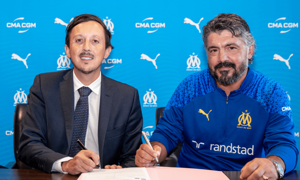 Gennaro Gattuso, le nouvel entraîneur de l'Oympique de Marseille